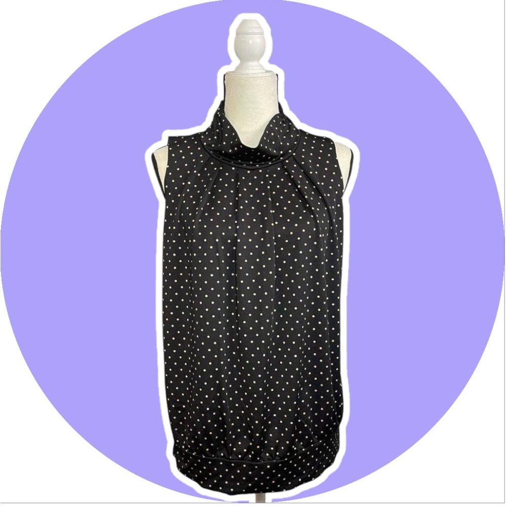 Perseption Concept Women's Black and Tan Blouse